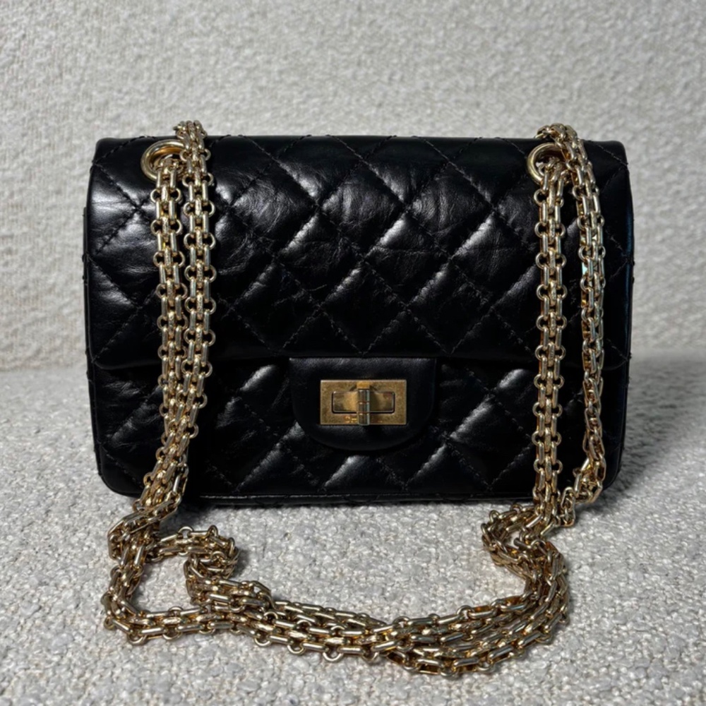 Authentic Pre-owned Chanel Mini Reissue Bag Black